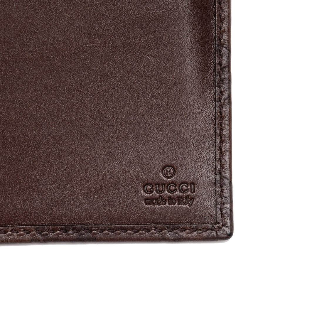 Gucci Guccissima Deux volets Double Portefeuille long Marron – vue 6 – GABY PARIS