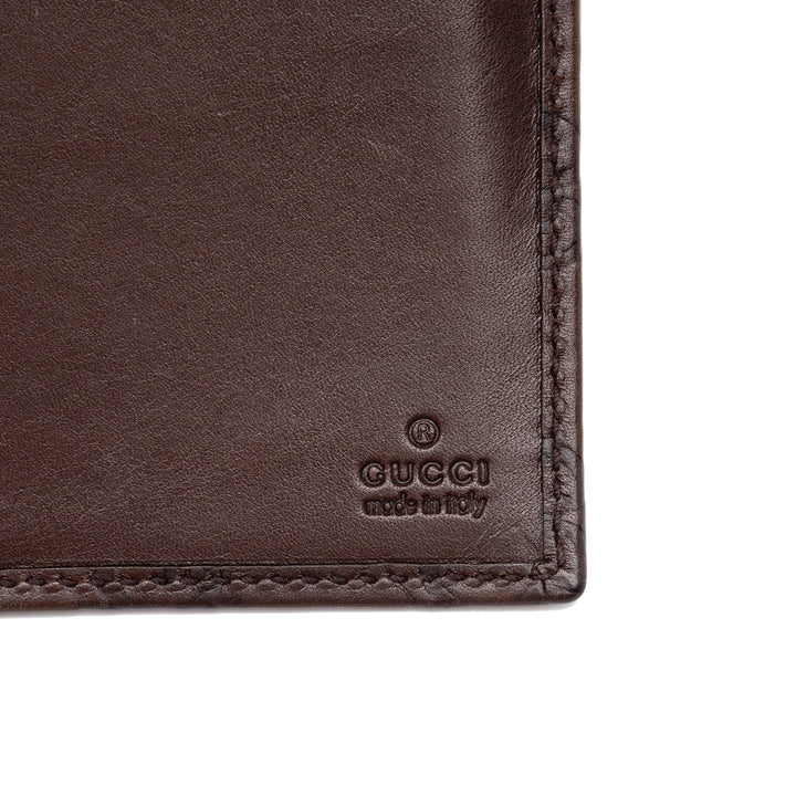 Gucci Guccissima Deux volets Double Portefeuille long Marron – vue 6 – GABY PARIS