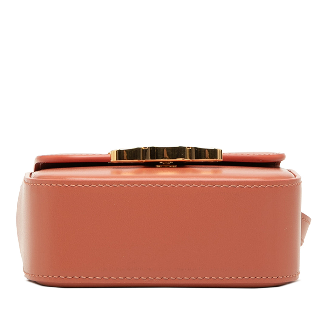 brillant Triomphe Sac Mini Cuir de veau Marron