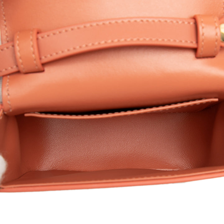 brillant Triomphe Sac Mini Cuir de veau Marron