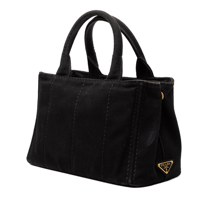 Prada Small Toile Canapa Logo Sac
