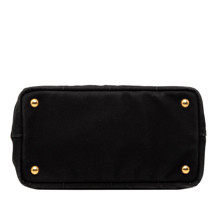 Prada Small Toile Canapa Logo Sac
