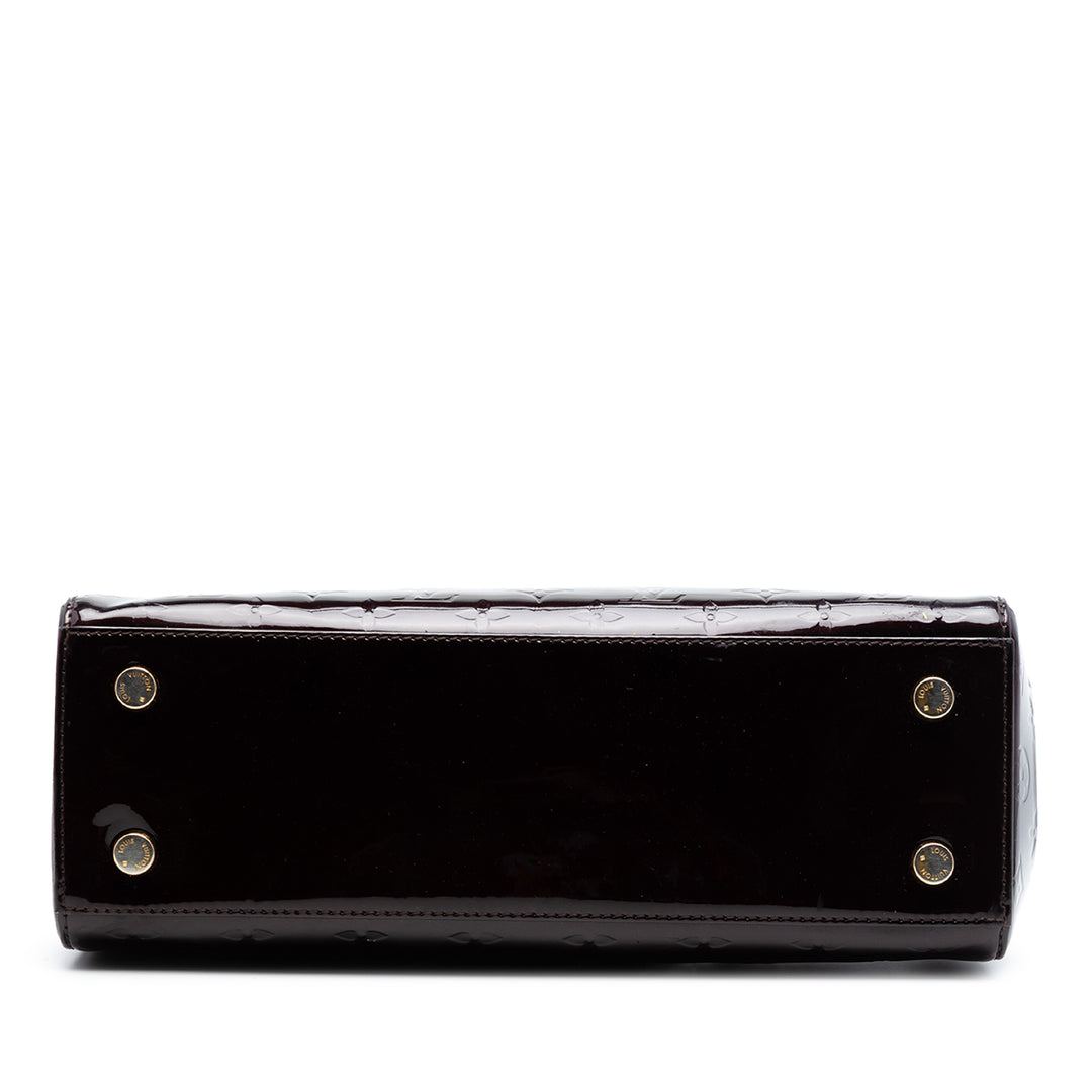 Louis Vuitton Brea MM Cuir verni Monogram Violet – vue 3 – GABY PARIS