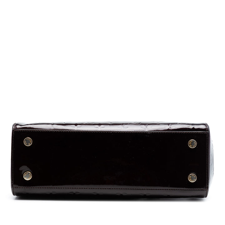 Louis Vuitton Brea MM Cuir verni Monogram Violet – vue 3 – GABY PARIS