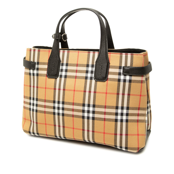 Burberry Sac à main House Check Banner Moyen Beige – vue 2 – GABY PARIS