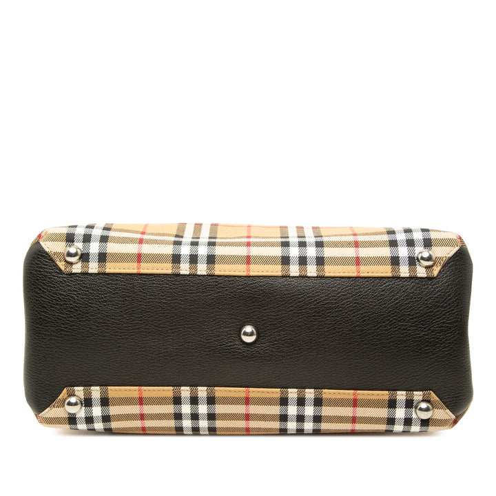 Burberry Sac à main House Check Banner Moyen Beige – vue 3 – GABY PARIS