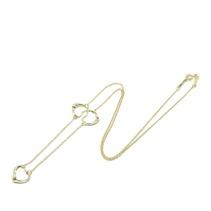 18K Yellow Gold Elsa Peretti Open Heart 3 Motifs Necklace Gold - Gaby Paris