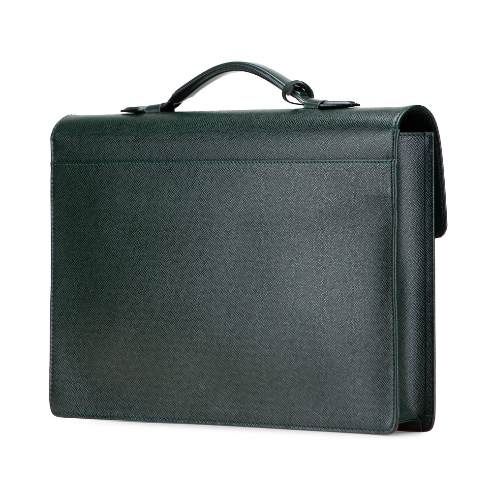 Taiga Serviette Kourad Briefcase Green - Gaby Paris