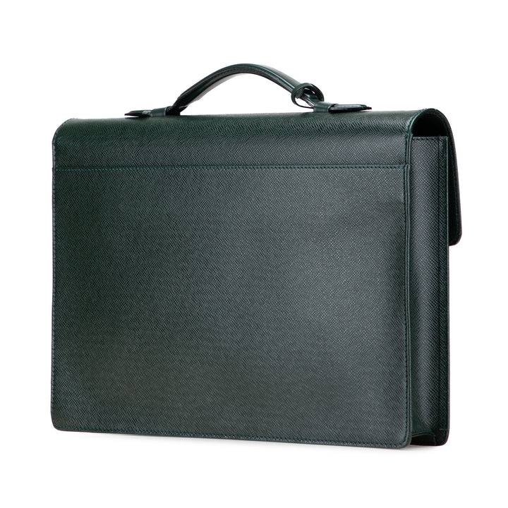 Taiga Serviette Kourad Briefcase Green - Gaby Paris