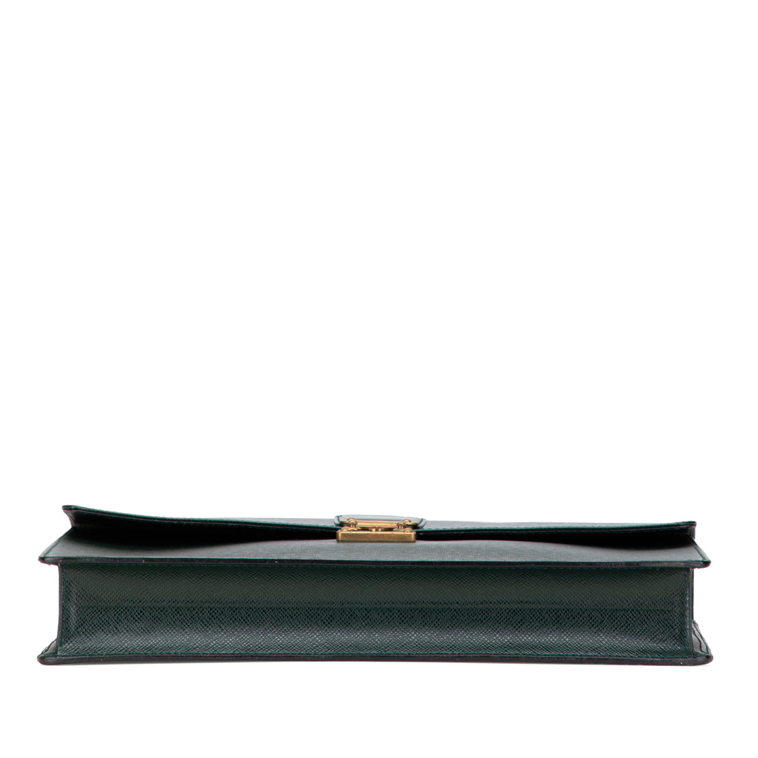 Taiga Serviette Kourad Briefcase Green - Gaby Paris