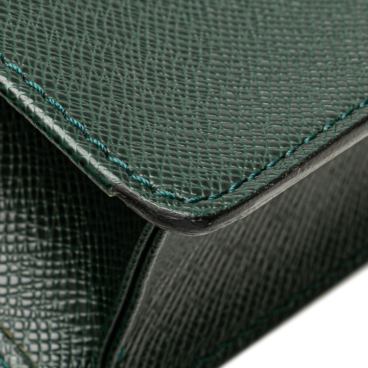 Taiga Serviette Kourad Briefcase Green - Gaby Paris
