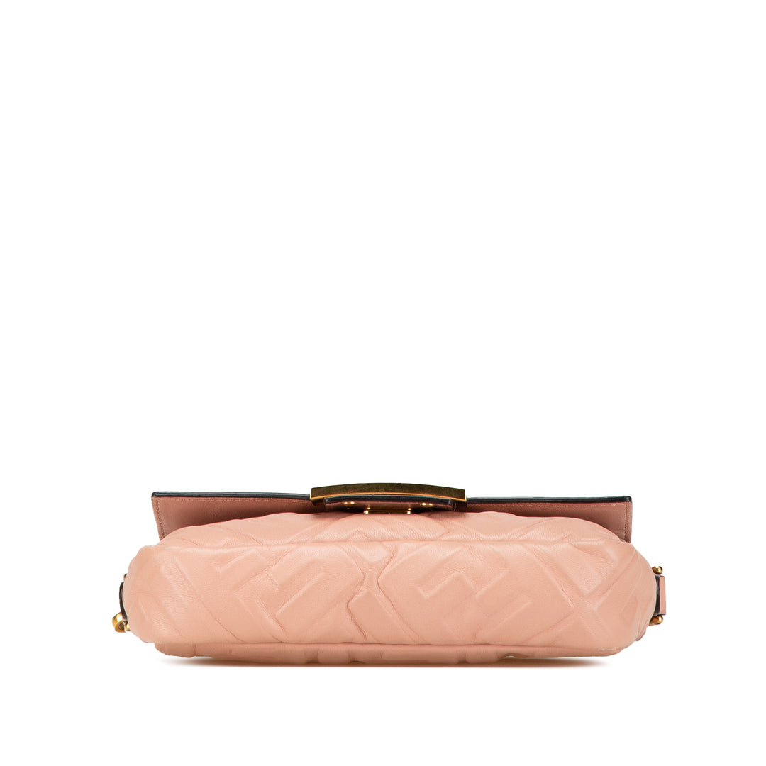Mini Embossed Zucca Baguette Satchel Pink - Gaby Paris