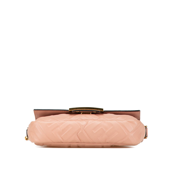 Mini Embossed Zucca Baguette Satchel Pink - Gaby Paris