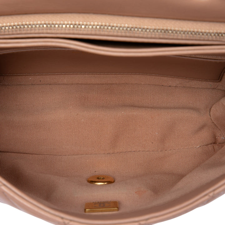 Chanel Small Matelassé Cuir d’agneau Pillow Crush à rabat