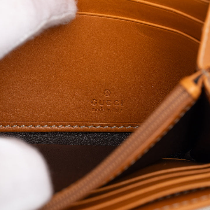 Gucci GG Toile Web Continental Portefeuille