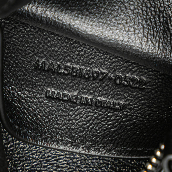 Saint Laurent Antiqued Sid Plat Sac Cuir d'agneau Noir – vue 6 – GABY PARIS
