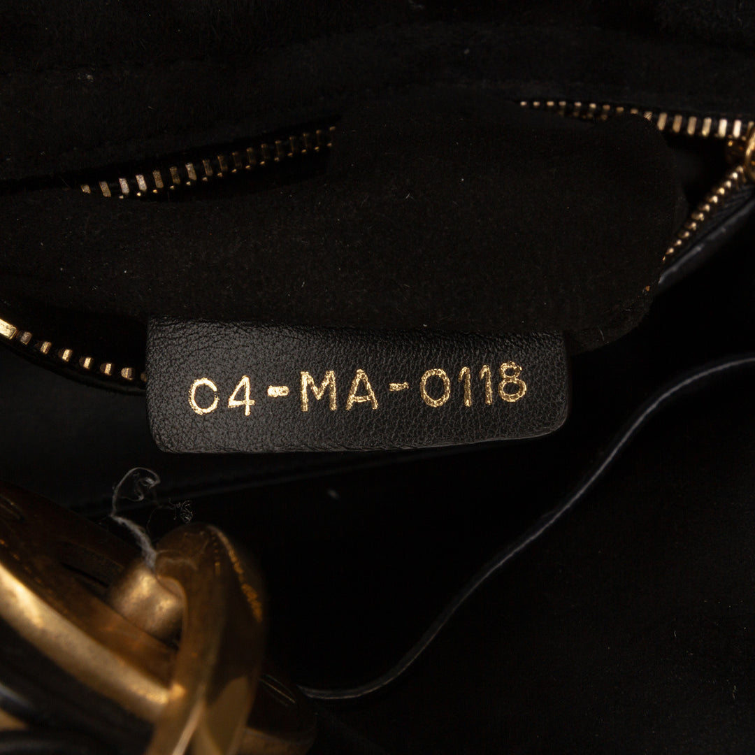 Dior Mini Cuir d’agneau Cannage Studded Supple Lady Dior Noir – GABY PARIS Authentique