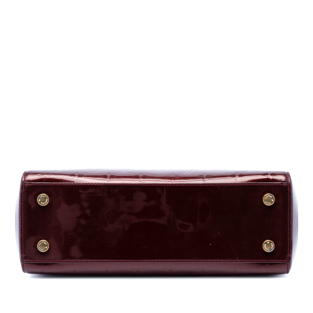 Brea MM Cuir verni Monogram Rouge