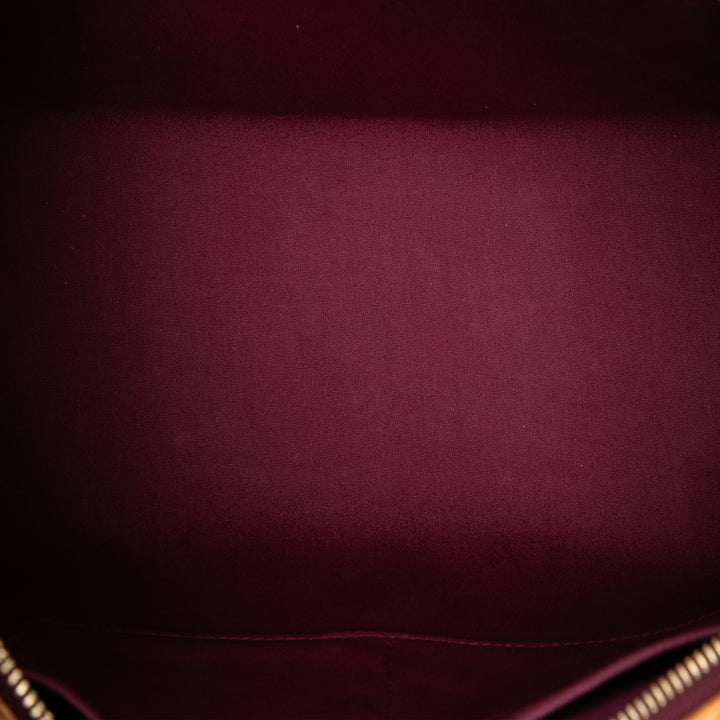 Brea MM Cuir verni Monogram Rouge