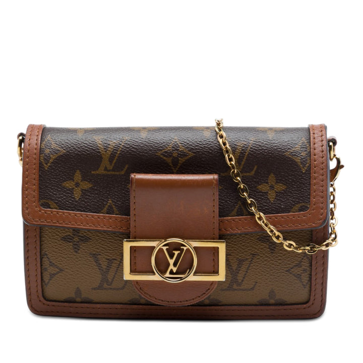 Louis Vuitton Monogram Reverse Dauphine Wallet on Chain