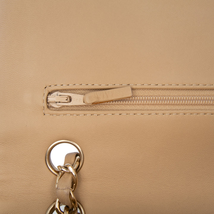 Chanel Medium Classic Jersey Coco Sailor Double rabat Rouge