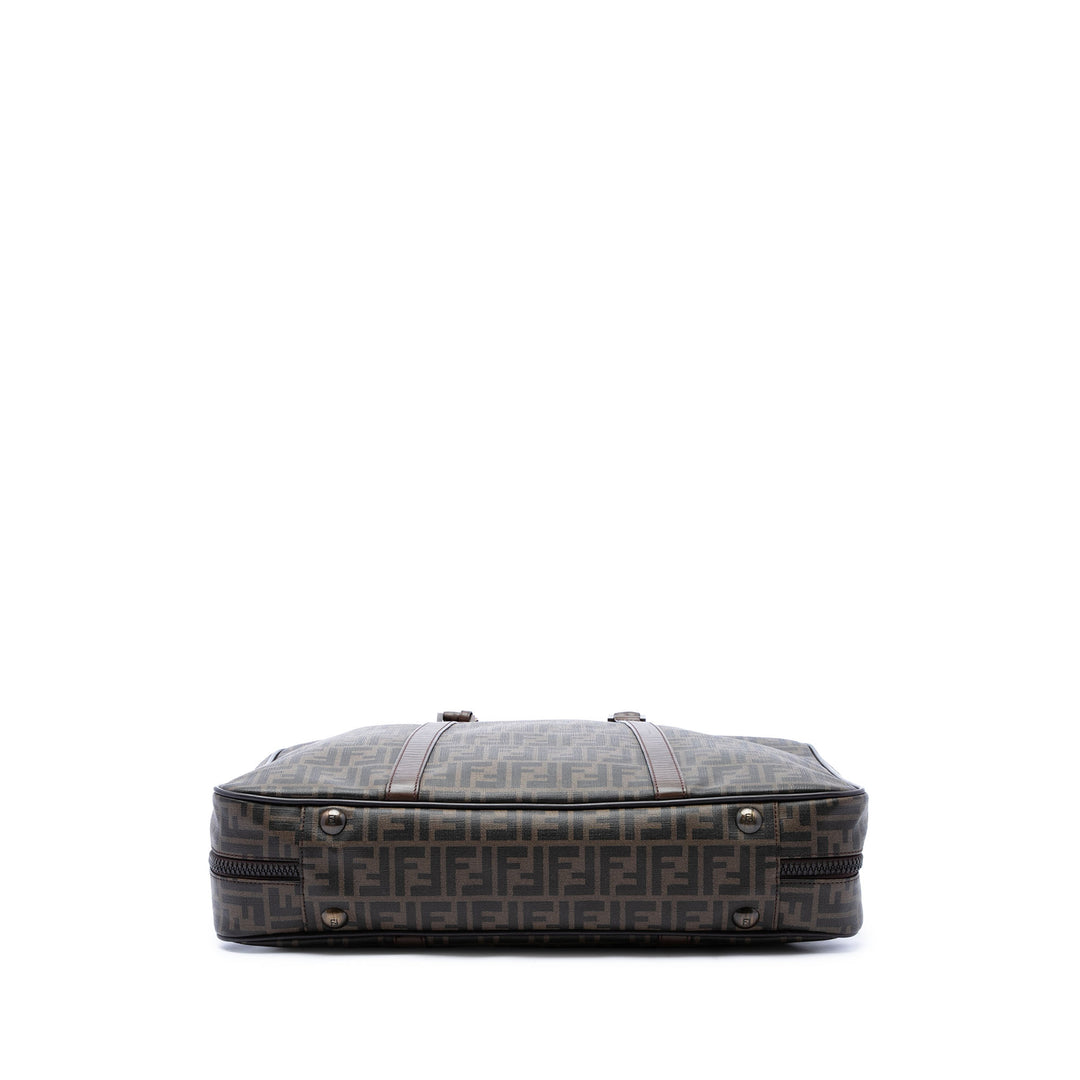 Fendi Sac de voyage Zucca Suitcase Toile enduite Marron – vue 3 – GABY PARIS