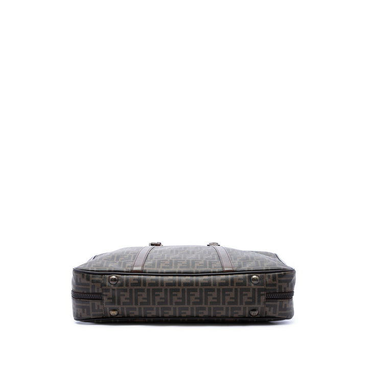Fendi Sac de voyage Zucca Suitcase Toile enduite Marron – vue 3 – GABY PARIS