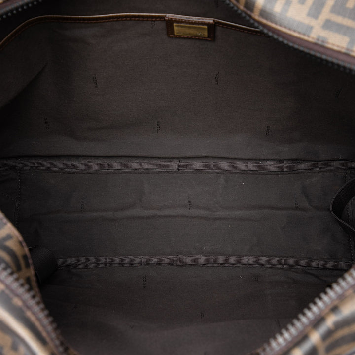 Fendi Sac de voyage Zucca Suitcase Toile enduite Marron – vue 4 – GABY PARIS