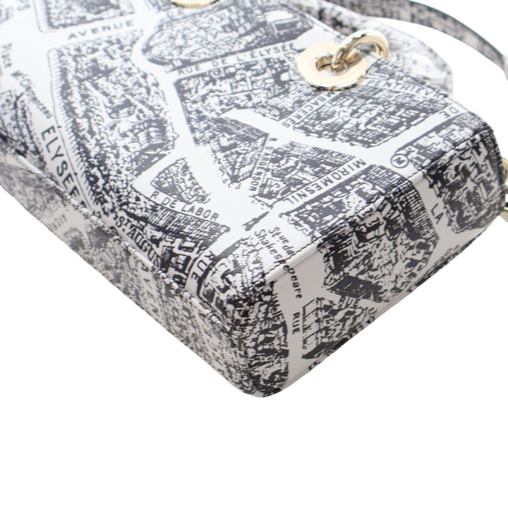 Dior Medium Cuir de veau Plan De Paris Printed Lady D Joy