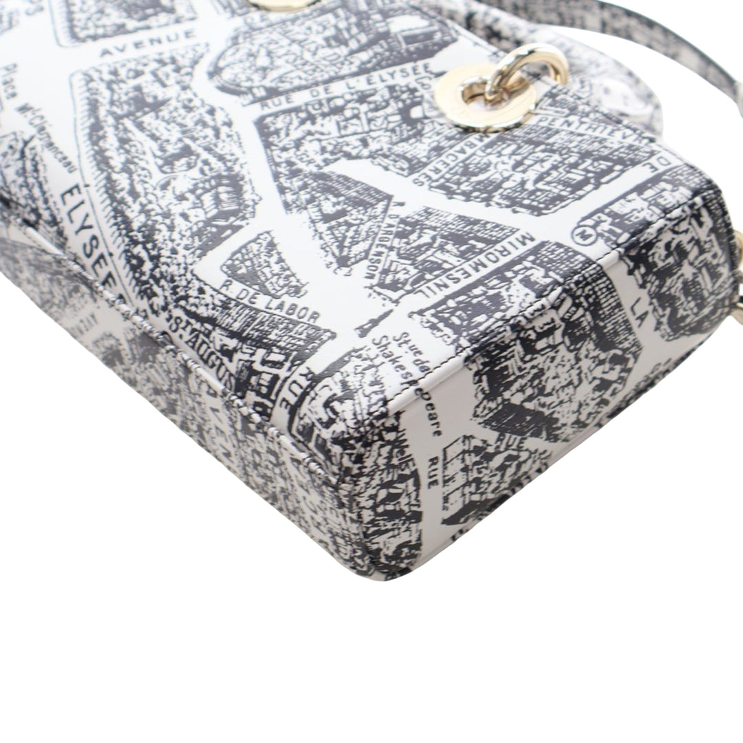 Dior Medium Cuir de veau Plan De Paris Printed Lady D Joy