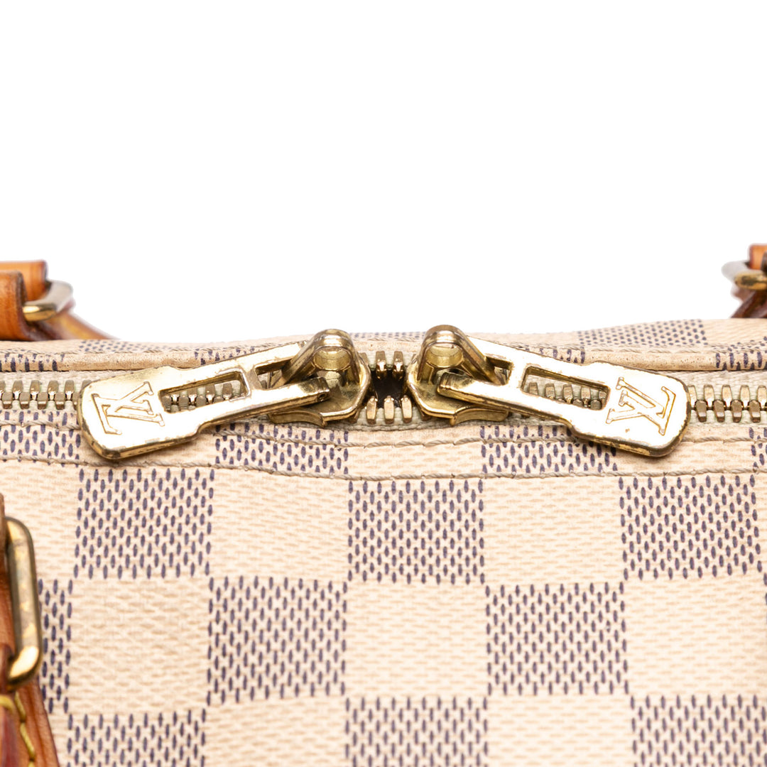 Damier Azur Speedy Bandouliere 35 White - Gaby Paris