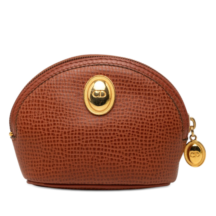 Dior Grained Cuir CD Logo Coin Pochette