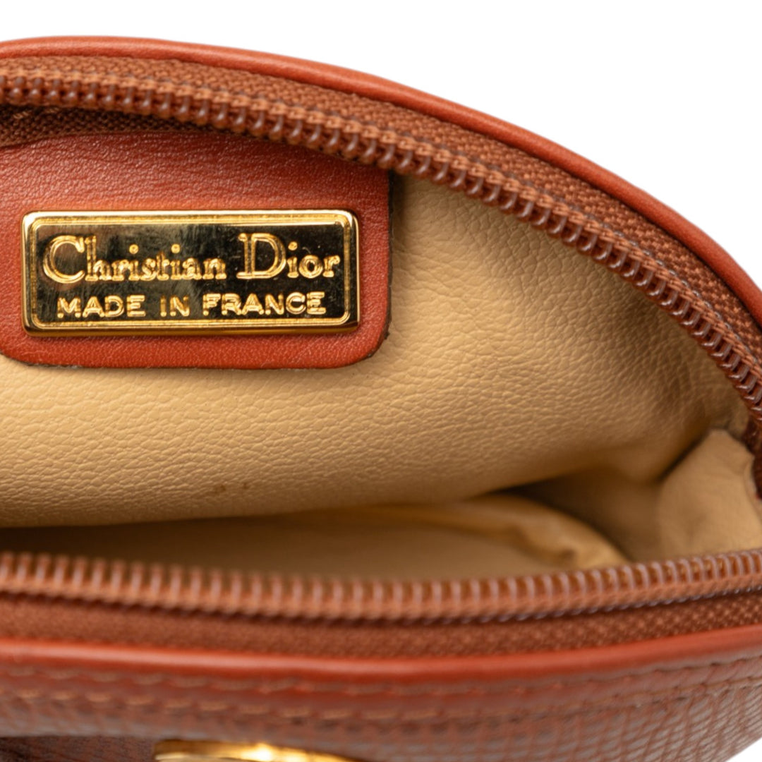 Dior Grained Cuir CD Logo Coin Pochette