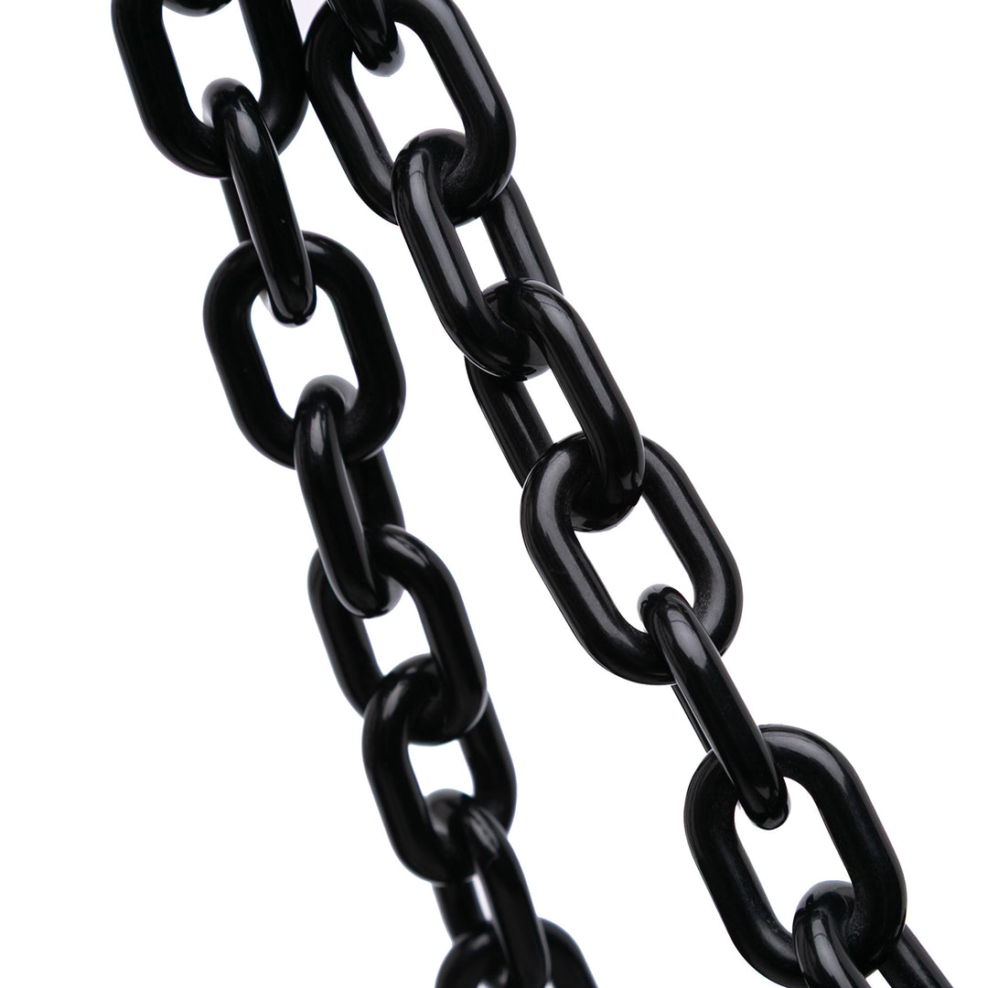 Prada Tessuto and Cuir Chain Cabas Noir