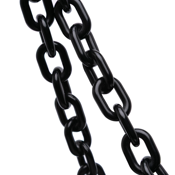 Prada Tessuto and Cuir Chain Cabas Noir