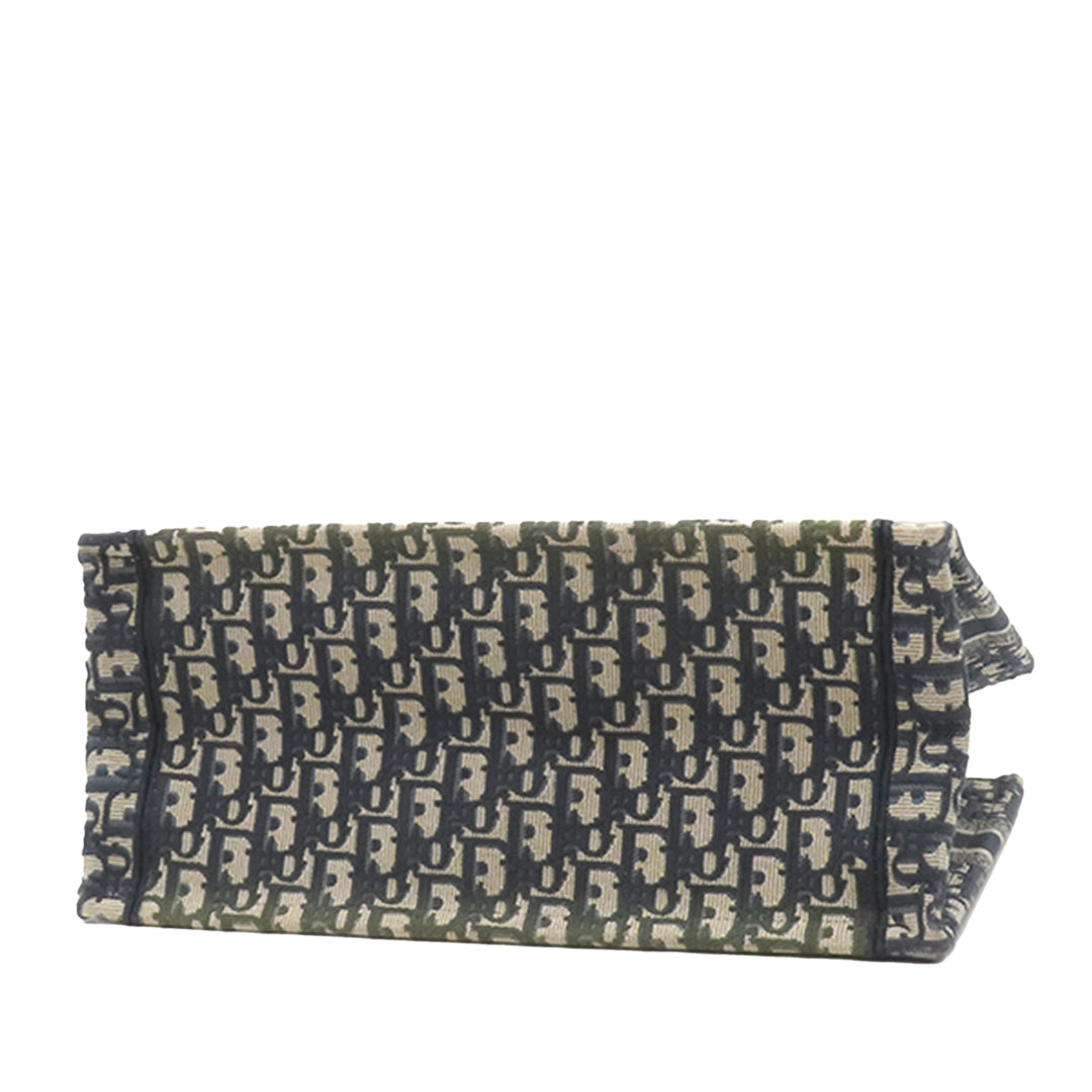 Dior Medium Oblique brodé Toile Book Cabas