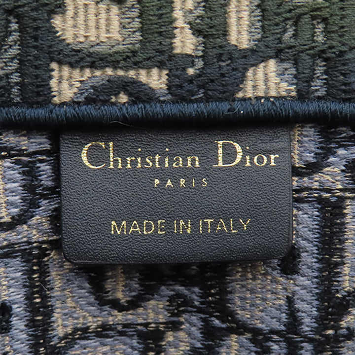 Dior Medium Oblique brodé Toile Book Cabas