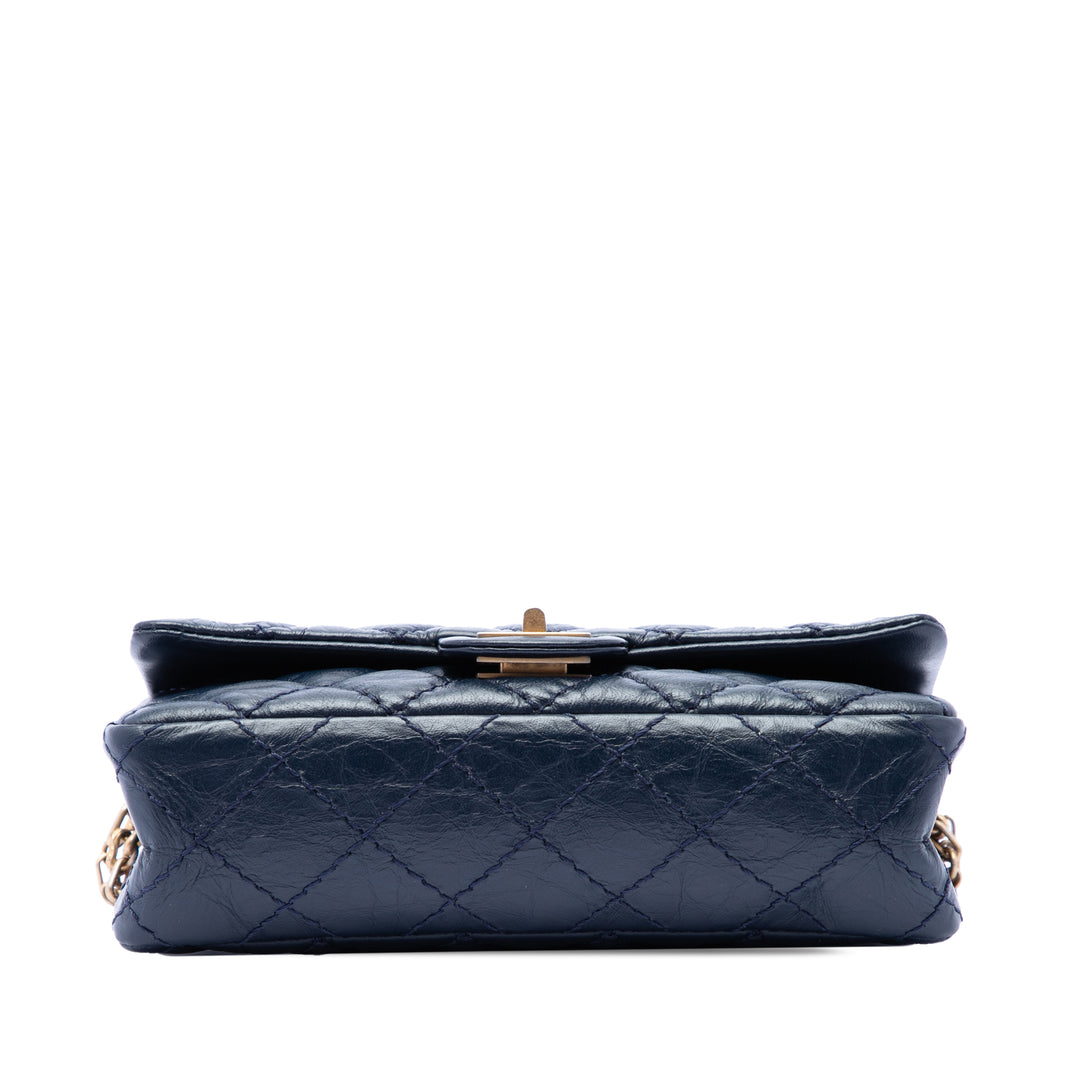 Chanel Matelassé vieilli Cuir de veau Reissue 2.55 Sac ceinture