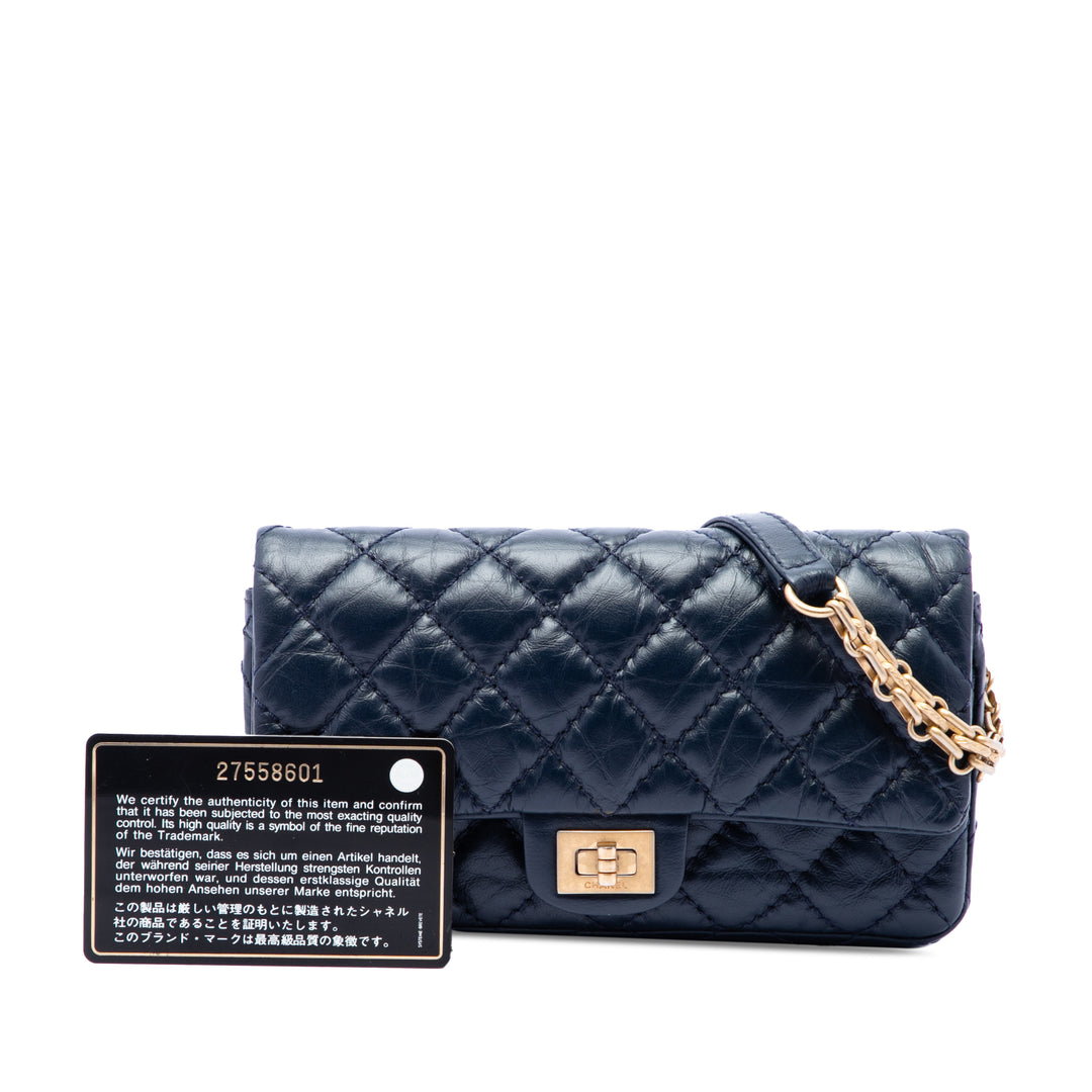 Chanel Matelassé vieilli Cuir de veau Reissue 2.55 Sac ceinture