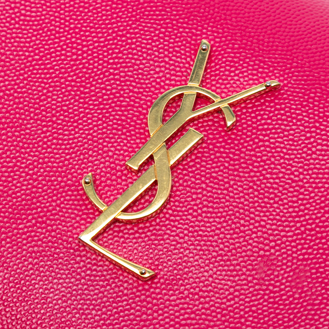 Saint Laurent Grain De Poudre Monogram Kate Wallet on Chain