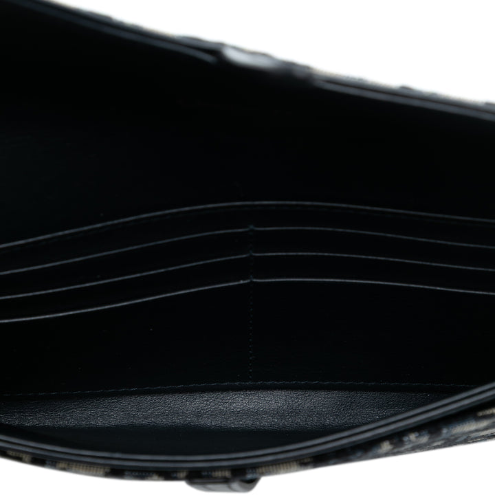 Dior Oblique Toile Saddle Wallet on Chain