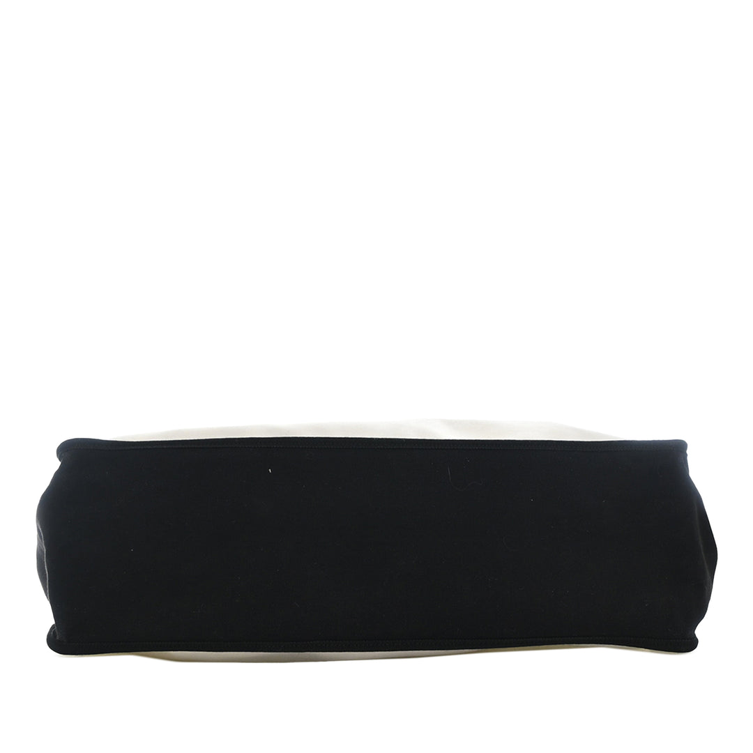Chanel Bicolor Toile Ladies First Shopping Cabas