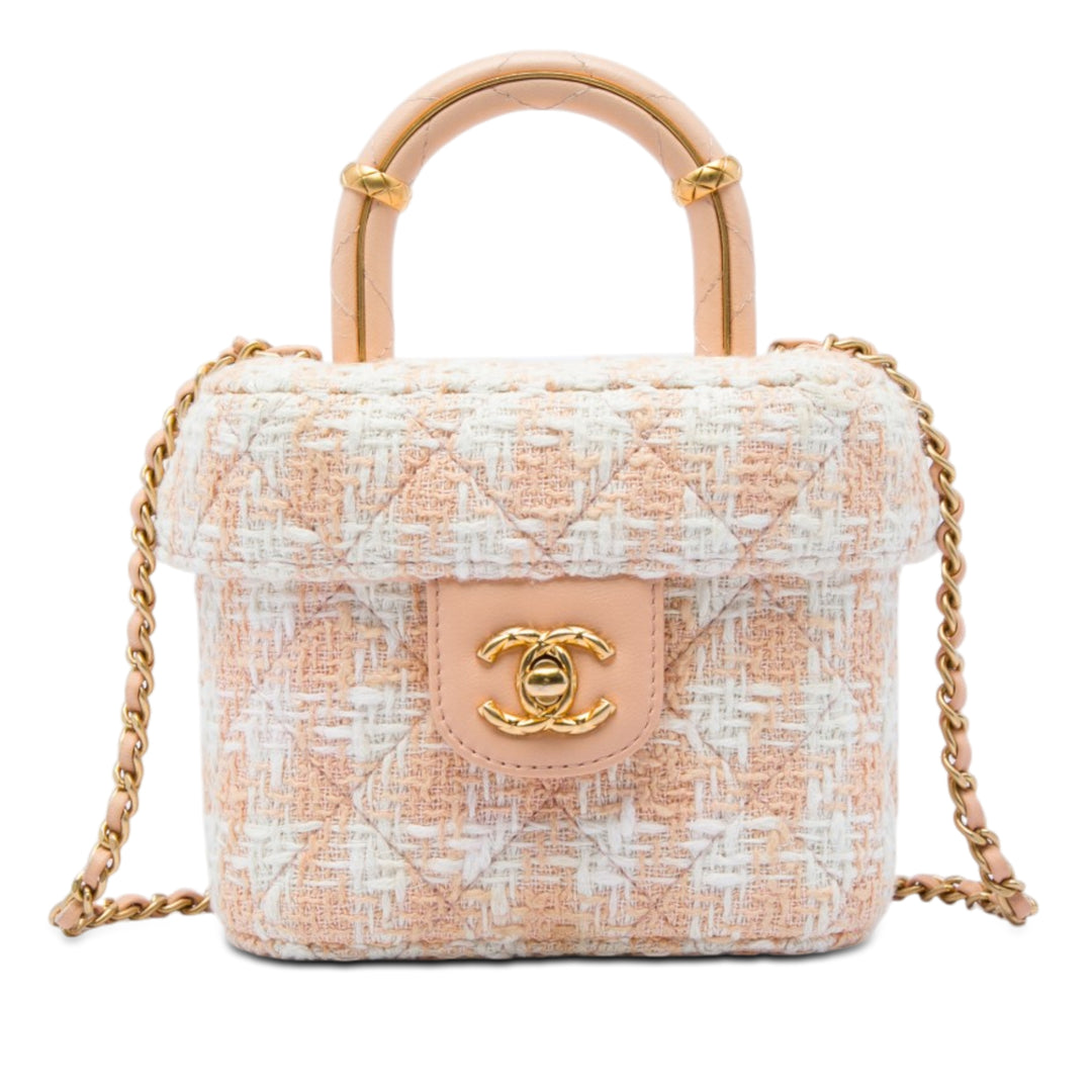 Crush sac à Mini Tweed Beige