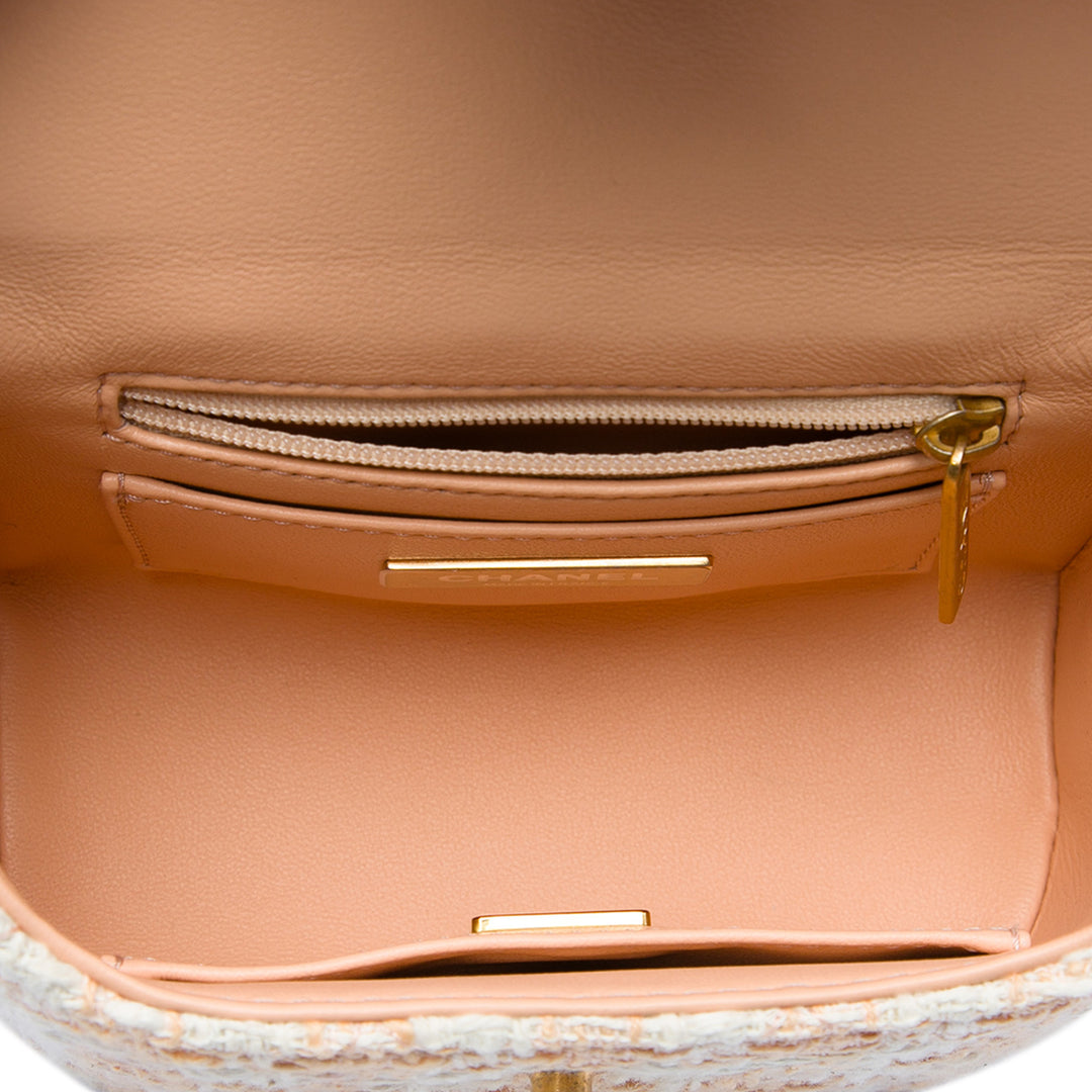 Crush sac à Mini Tweed Beige