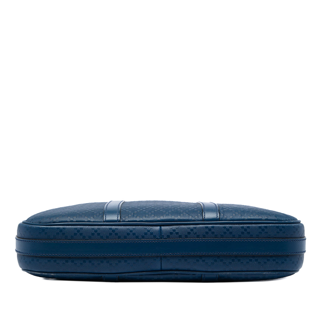 Diamante Bright Business Sac Moyen Cuir de veau Bleu