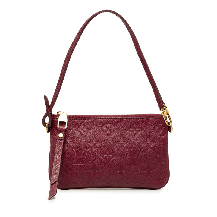 Louis Vuitton Citadine Pochette Monogram Empreinte Rouge – vue principale – GABY PARIS