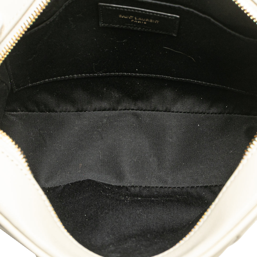 Saint Laurent Matelassé Cuir Monogram Lou Sac caméra