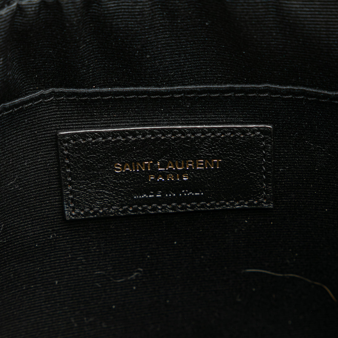 Saint Laurent Matelassé Cuir Monogram Lou Sac caméra