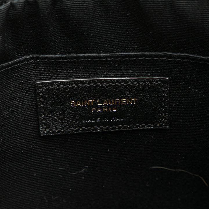 Saint Laurent Matelassé Cuir Monogram Lou Sac caméra