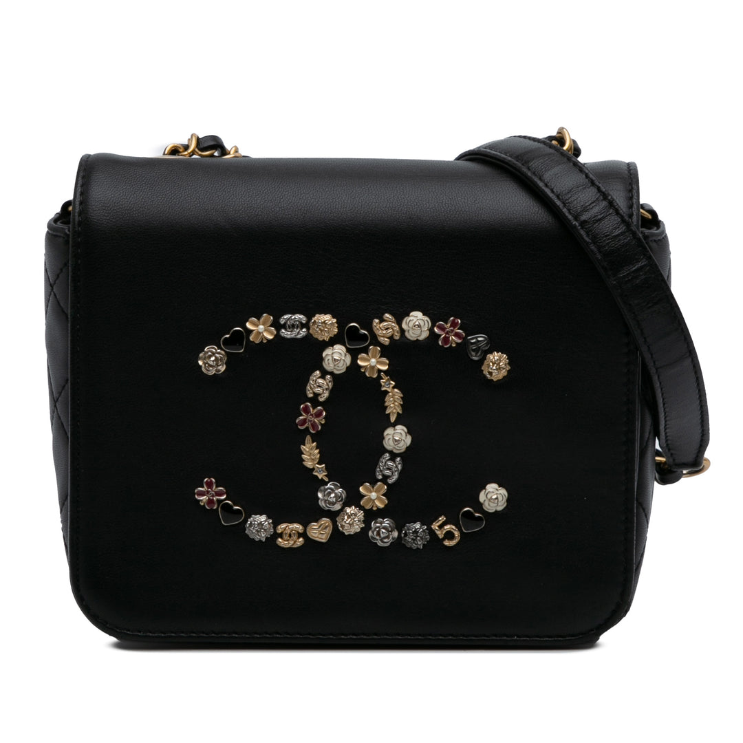 Chanel Cuir d’agneau Lucky Charms Flap Crossbody Noir – GABY PARIS Authentique
